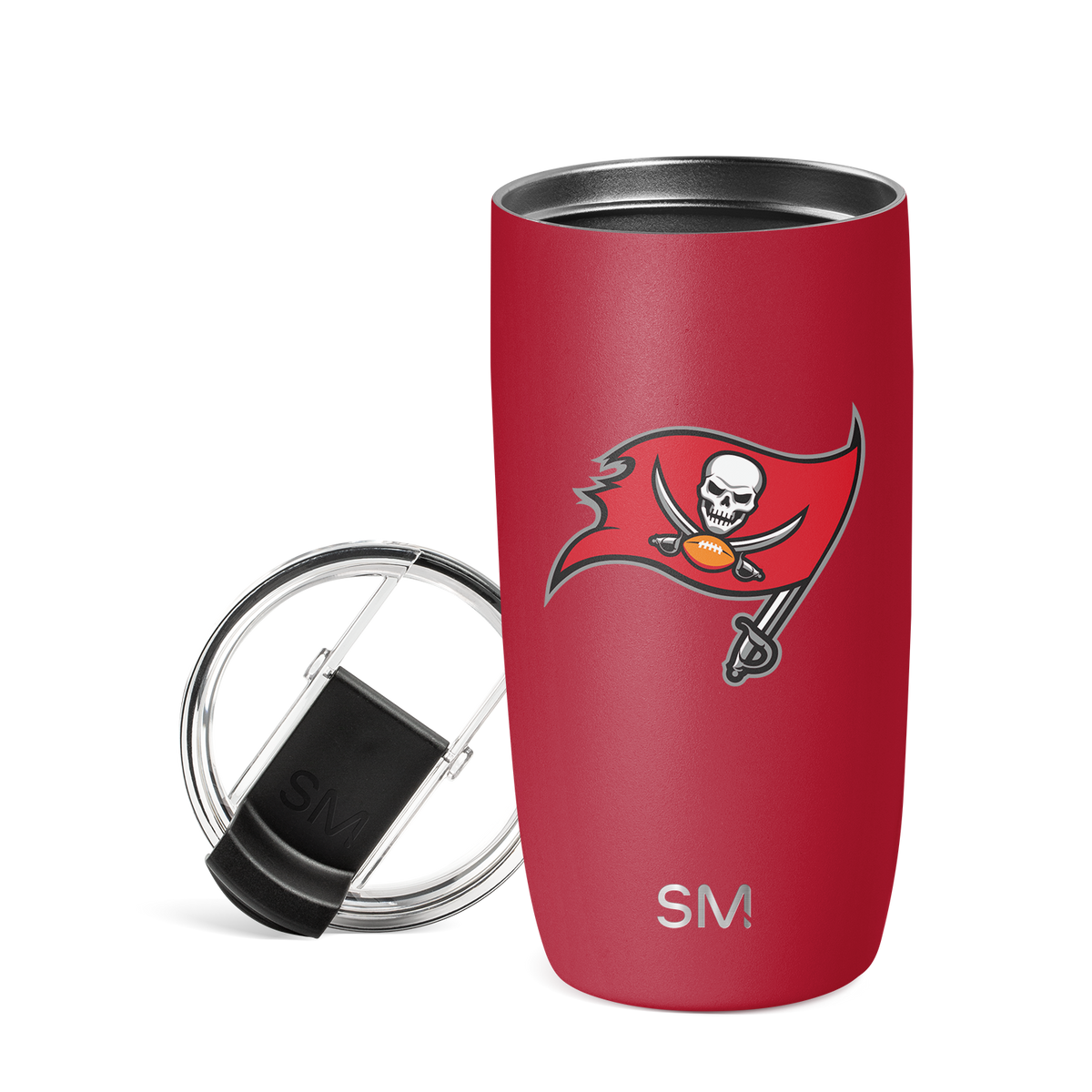 NFL Voyager Tumbler with Clear Flip Lid & Straw - Tampa Bay Buccaneers 16oz