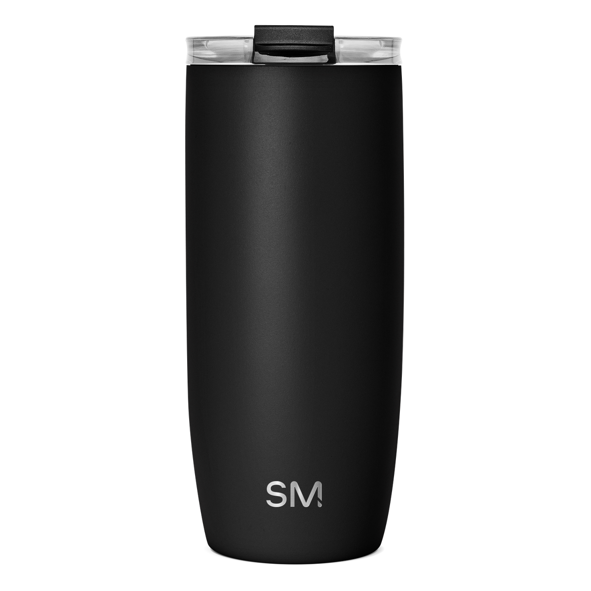Voyager Tumbler with Clear Flip Lid & Straw - Midnight Black 20oz